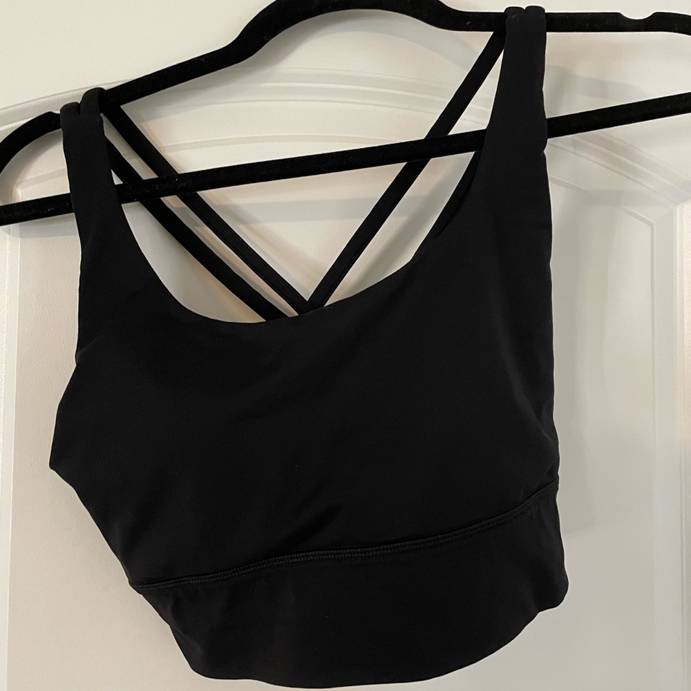 Lululemon Athletica Black Strappy Sports Bra
